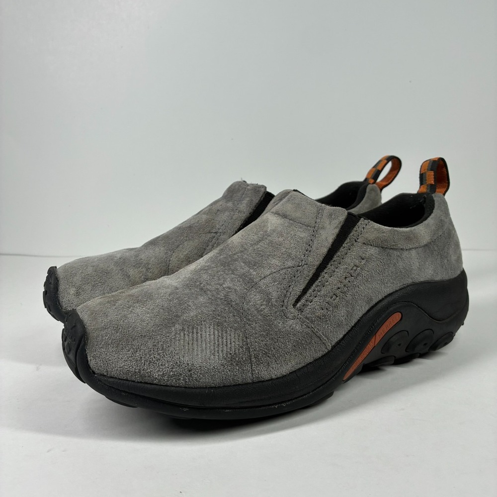 Merrell Jungle Moc Women's US 8.5 Pewter Gray Suede Slip-On Walking Shoes J60806